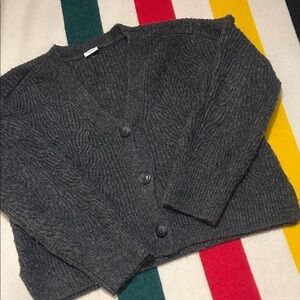 Abercrombie & Fitch Charcoal Cardigan